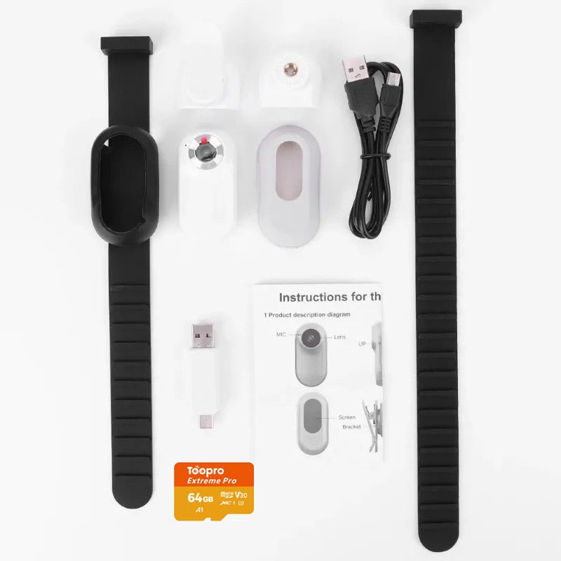 Pet Camera Thumb Camera Cat View Camera Motion Dv Riding Recorder Hd Magnetic - Image 1